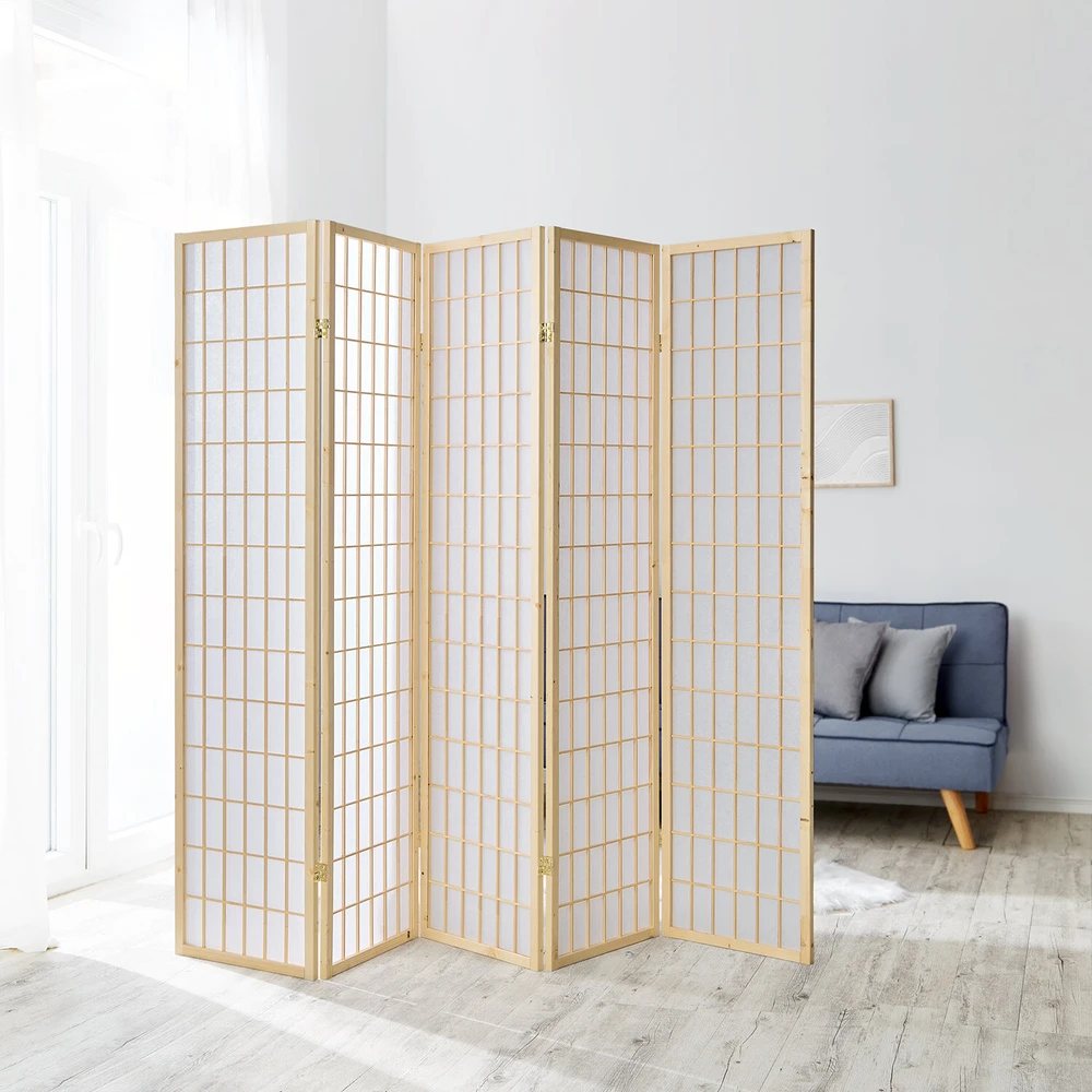 Homestyle4U Kambario pertvara, 220x2,2x175 cm, ruda