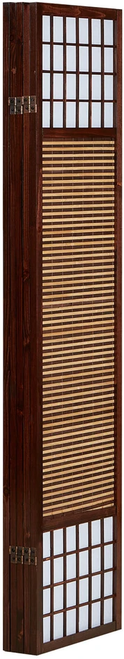 Homestyle4U Kambario pertvara, 220x2.2x175 cm, ruda