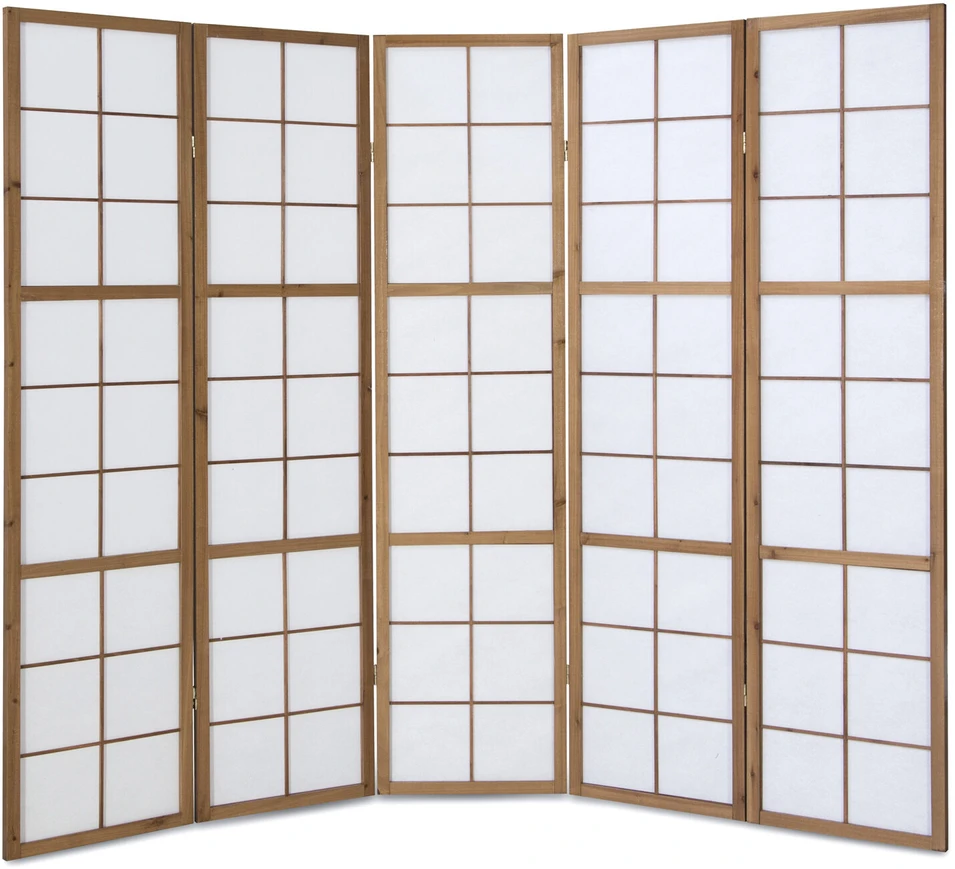 Homestyle4U Kambario pertvara, 220x2,2x175 cm, ruda