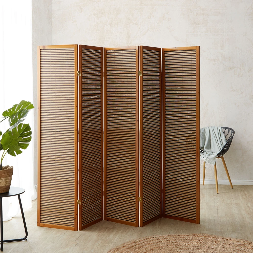 Homestyle4U Kambario pertvara, 220x2.2x175 cm, ruda