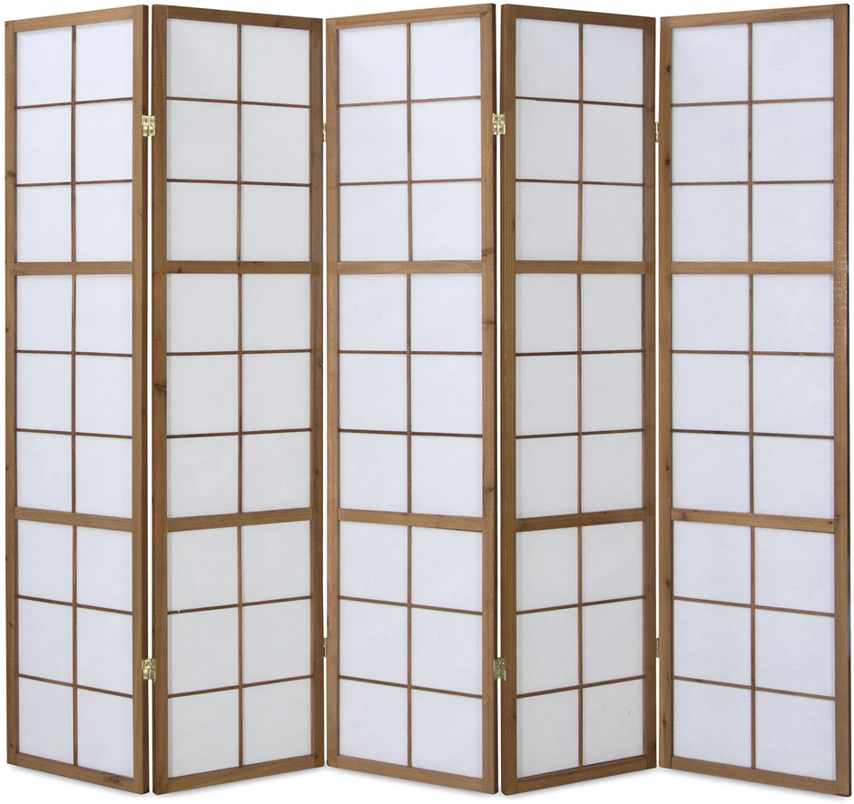 Homestyle4U Kambario pertvara, 220x2,2x175 cm, ruda