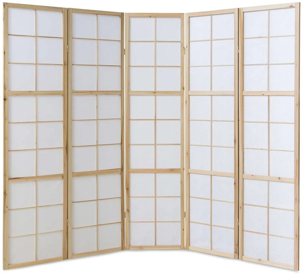 Homestyle4U Kambario pertvara, 220x2.2x175 cm, balta