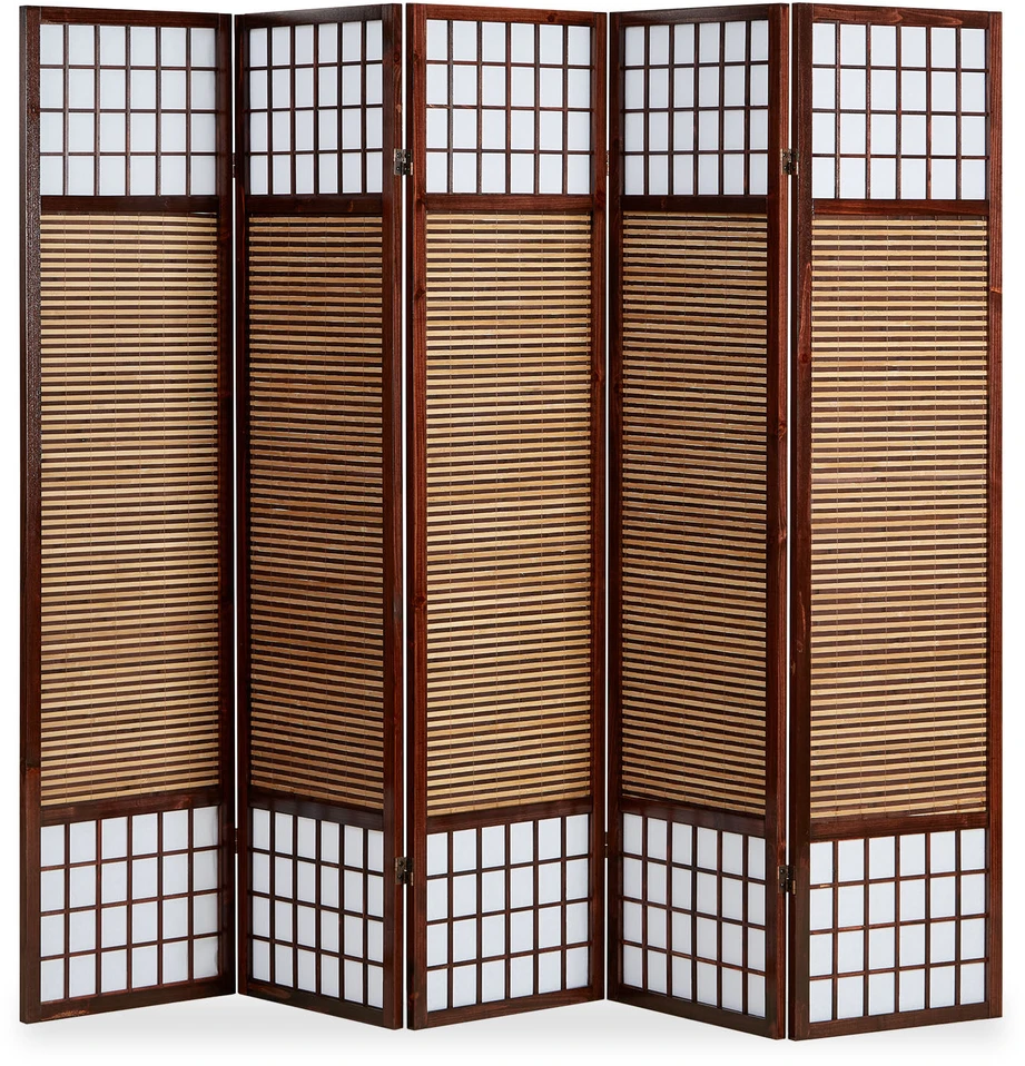 Homestyle4U Kambario pertvara, 220x2.2x175 cm, ruda