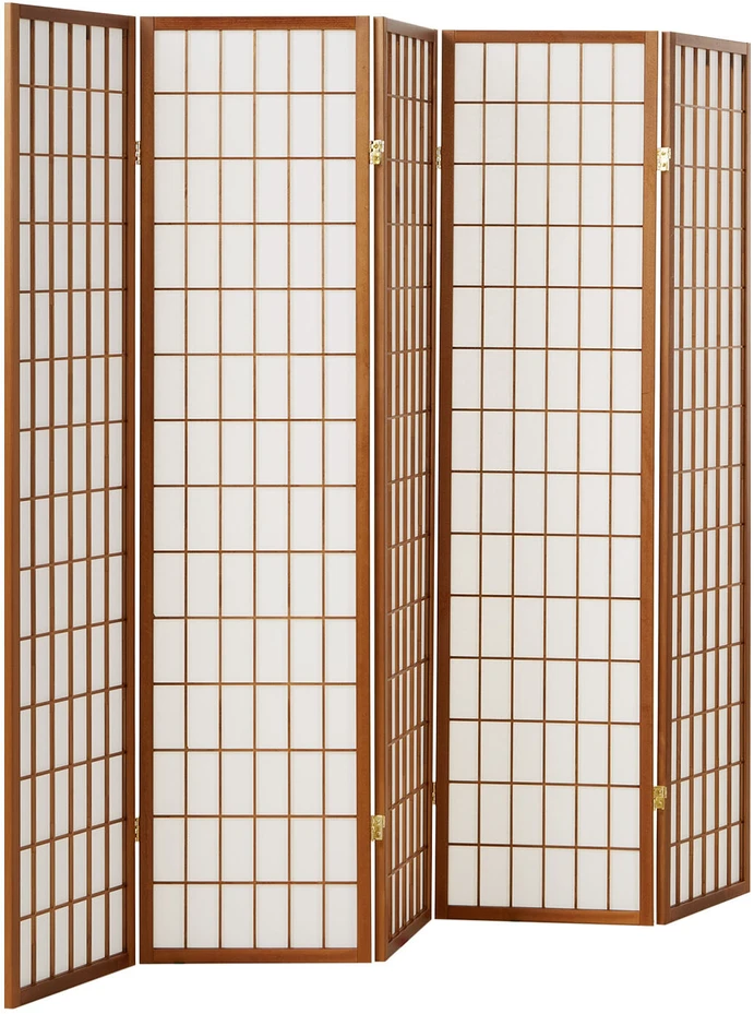 Homestyle4U Kambario pertvara, 220x2,2x175 cm, ruda