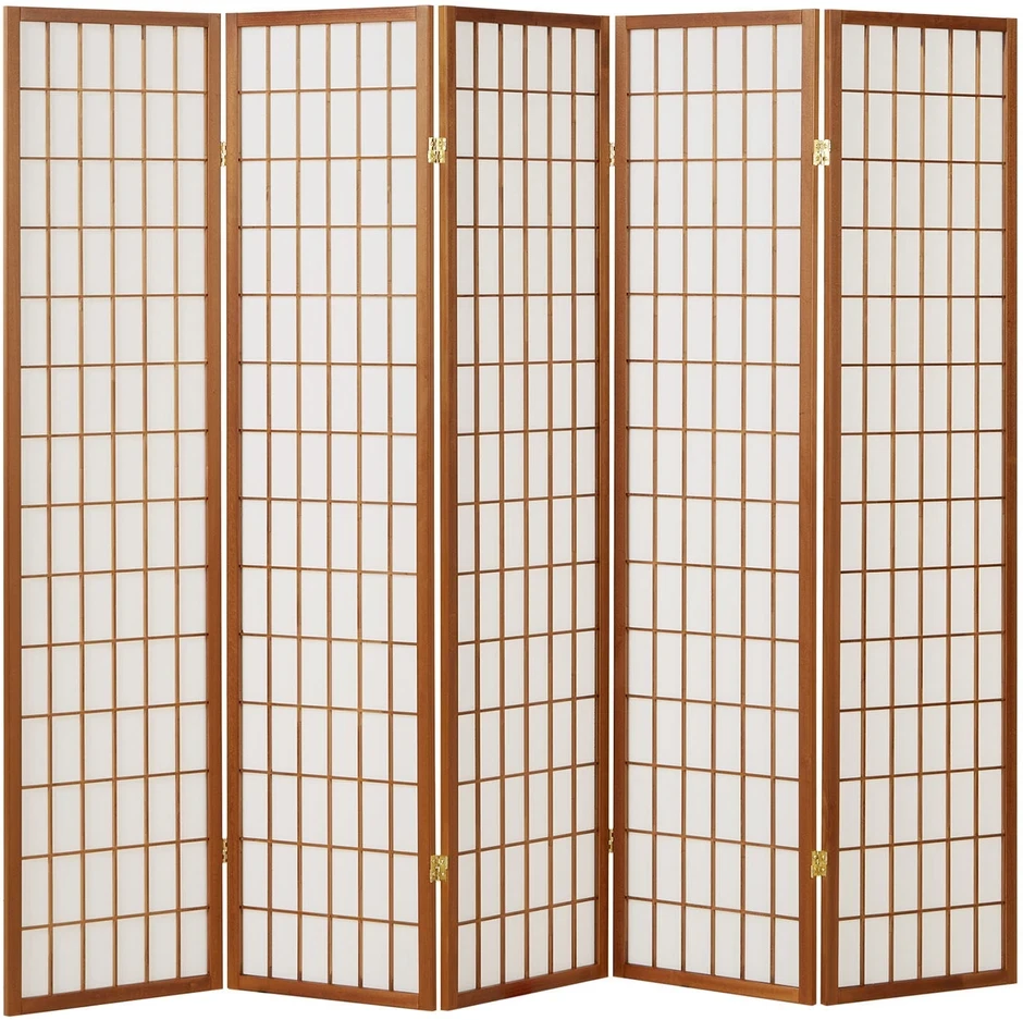 Homestyle4U Kambario pertvara, 220x2,2x175 cm, ruda
