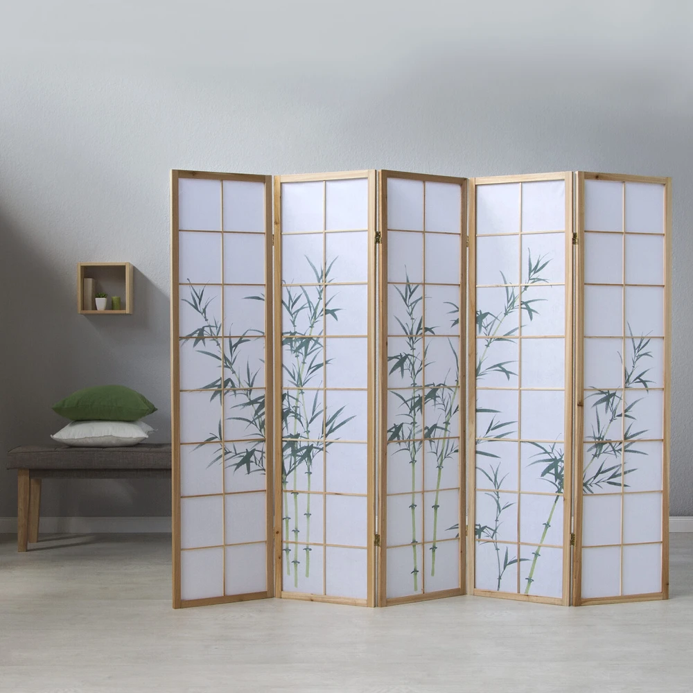 Homestyle4U Kambario pertvara, 220x2.2x175 cm, balta