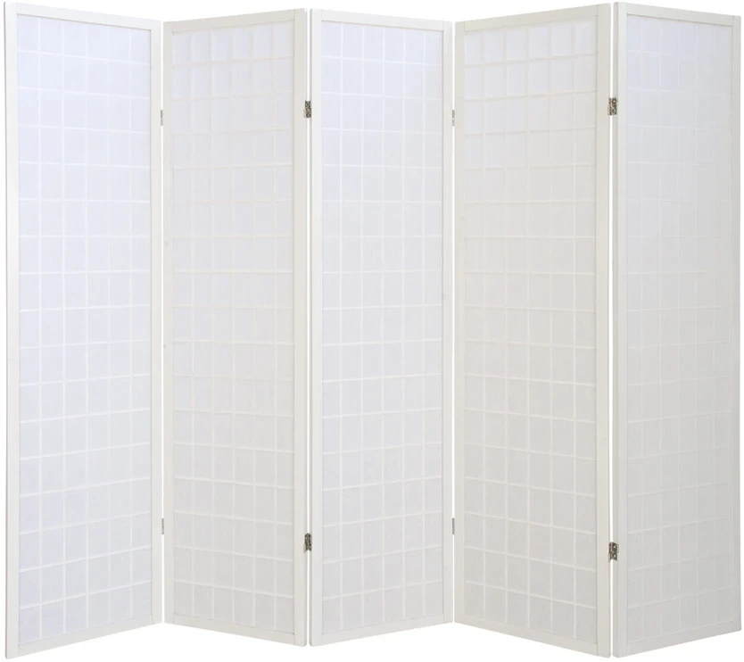 Homestyle4U Kambario pertvara, 220x2.2x175 cm, balta