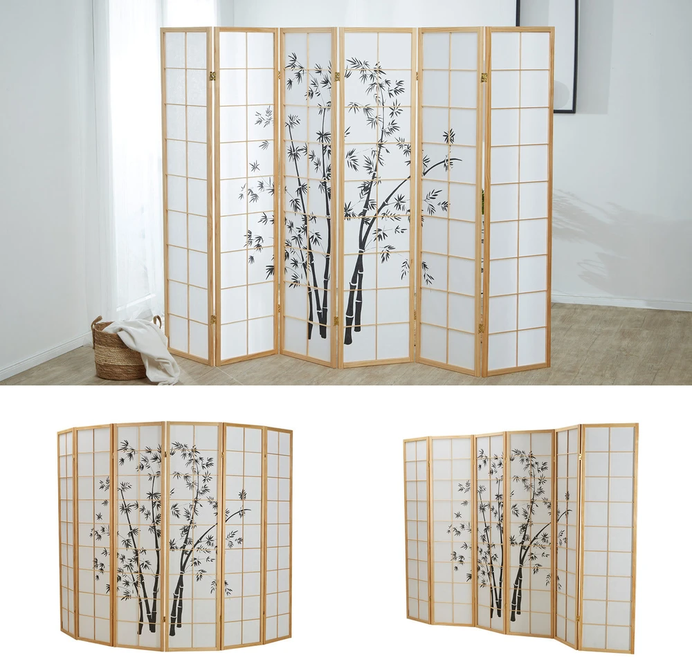 Homestyle4U Kambario pertvara, 263x2x179 cm, smėlio spalvos