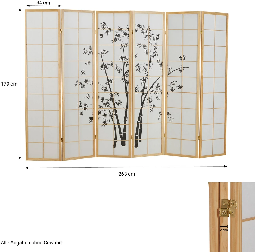 Homestyle4U Kambario pertvara, 263x2x179 cm, smėlio spalvos