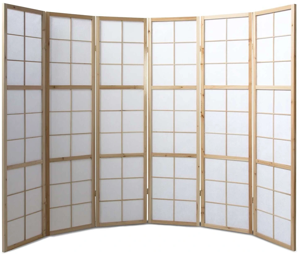 Homestyle4U Kambario pertvara, 264x2.2x175 cm, ruda