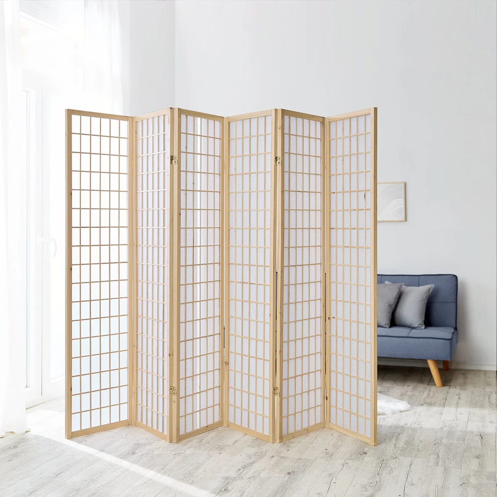 Homestyle4U Kambario pertvara, 264x2,2x175 cm, ruda