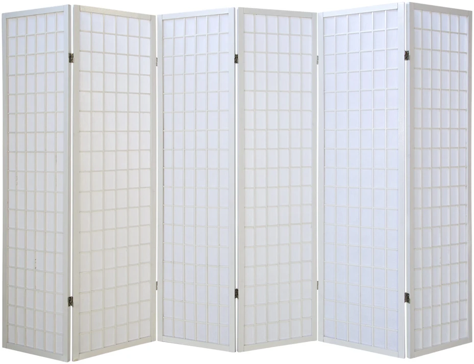 Homestyle4U Kambario pertvara, 264x2.2x175 cm, balta
