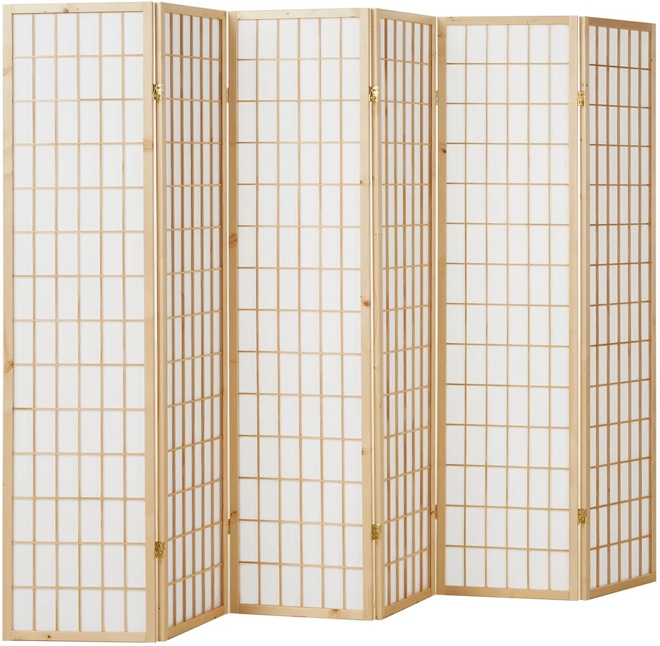 Homestyle4U Kambario pertvara, 264x2,2x175 cm, ruda