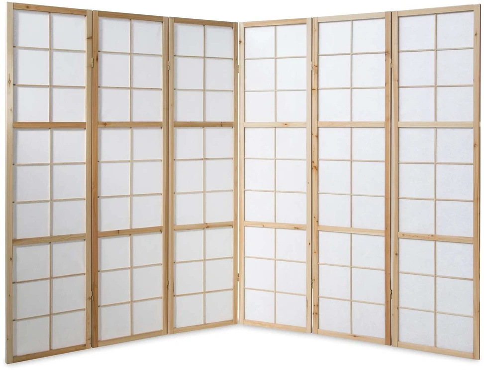 Homestyle4U Kambario pertvara, 264x2.2x175 cm, ruda