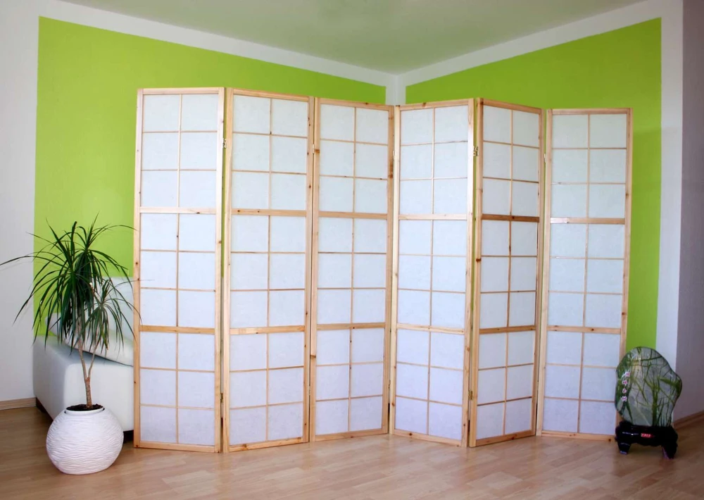 Homestyle4U Kambario pertvara, 264x2.2x175 cm, ruda