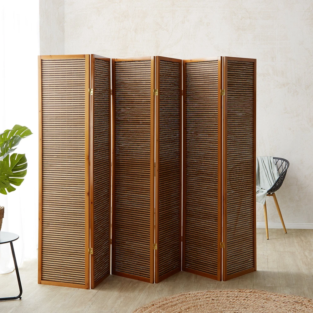 Homestyle4U Kambario pertvara, 264x2.2x175 cm, ruda