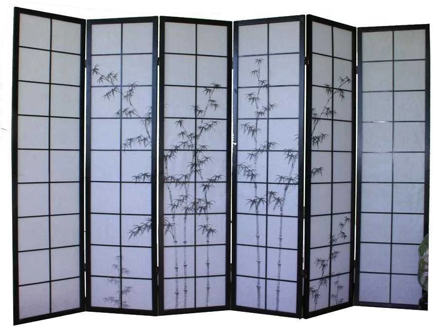 Homestyle4U Kambario pertvara, 264x2.2x179 cm, juoda