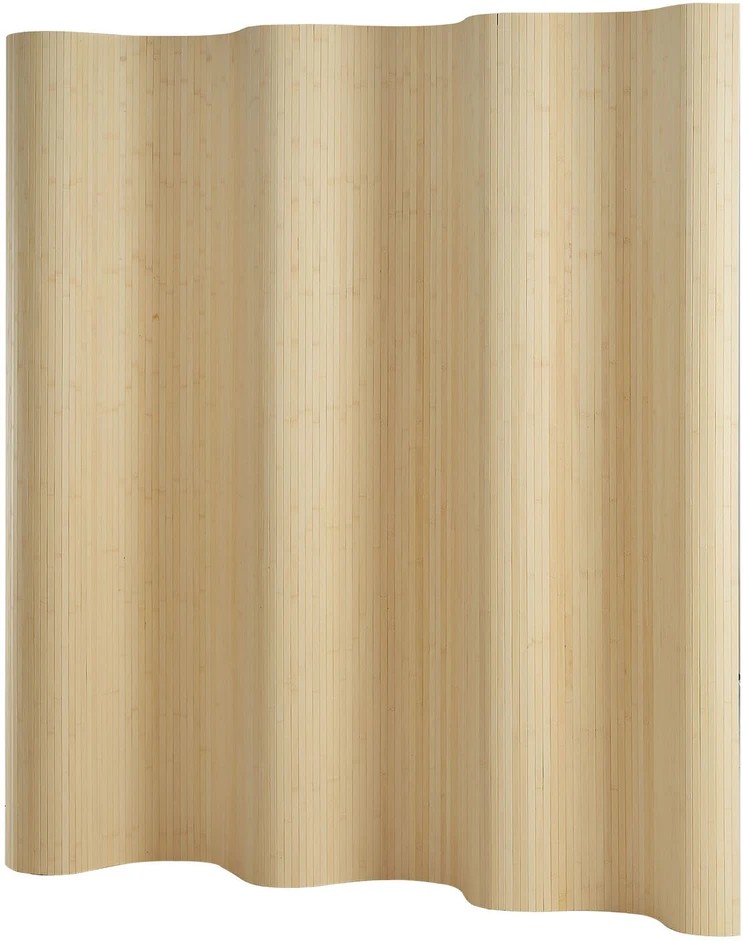 Homestyle4U Kambario pertvara, bambukinė privatumo užuolaida, 200x250 cm, smėlio spalvos