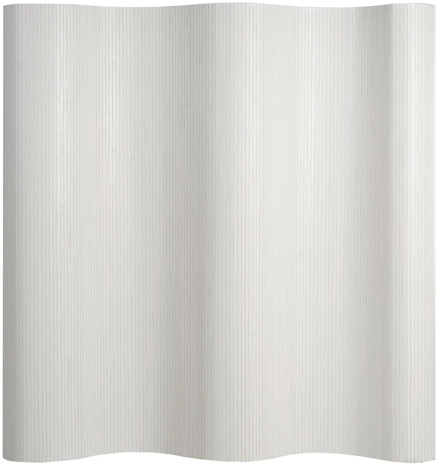 Homestyle4U Kambario pertvara, bambukinė privatumo uždanga, 200x250 cm, balta