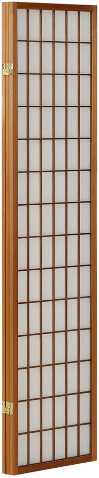 Homestyle4U Kambario pertvara, Shoji 3 dalių sulankstoma, 132x2.2x175 cm, ruda