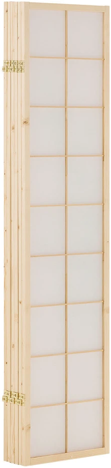Homestyle4U Kambario pertvara, Shoji 6 dalių bambukinė, 264x2x178.5 cm, natūrali balta
