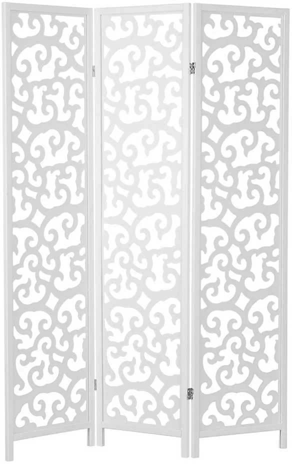 Homestyle4U Kambario pertvara, 130x2.2x175 cm, balta