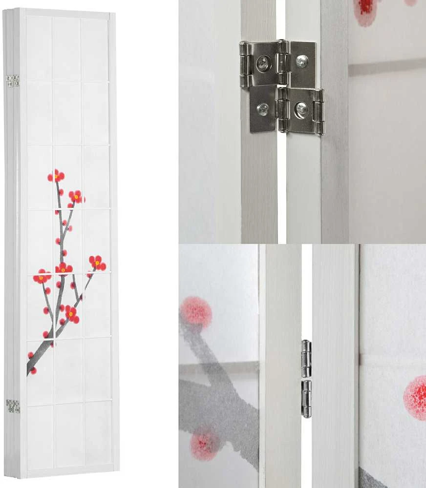 Homestyle4U Kambario pertvara, 220x2.2x179 cm, balta