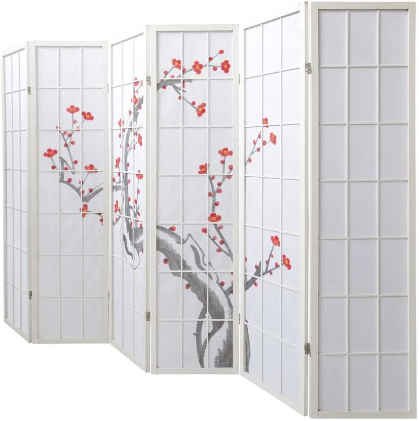 Homestyle4U Kambario pertvara, 264x2.2x179 cm, balta