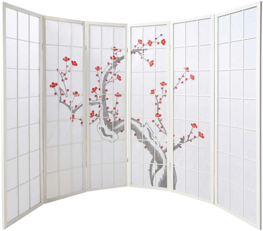 Homestyle4U Kambario pertvara, 264x2.2x179 cm, balta
