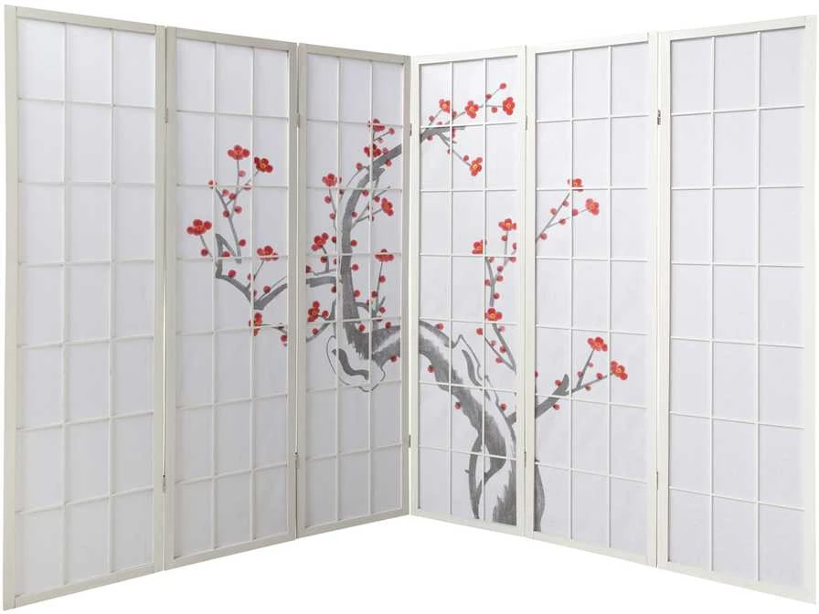 Homestyle4U Kambario pertvara, 264x2.2x179 cm, balta