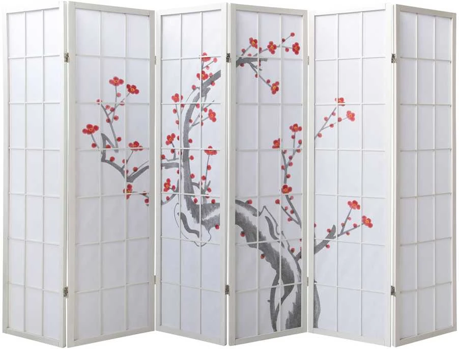 Homestyle4U Kambario pertvara, 264x2.2x179 cm, balta