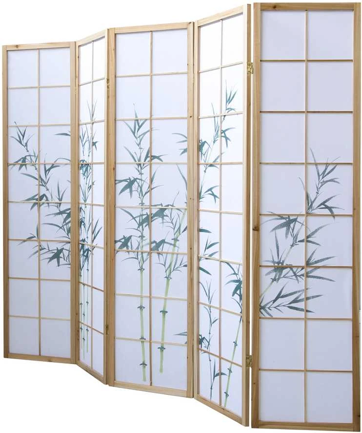 Homestyle4U Kambario pertvara, 220x2.2x175 cm, balta