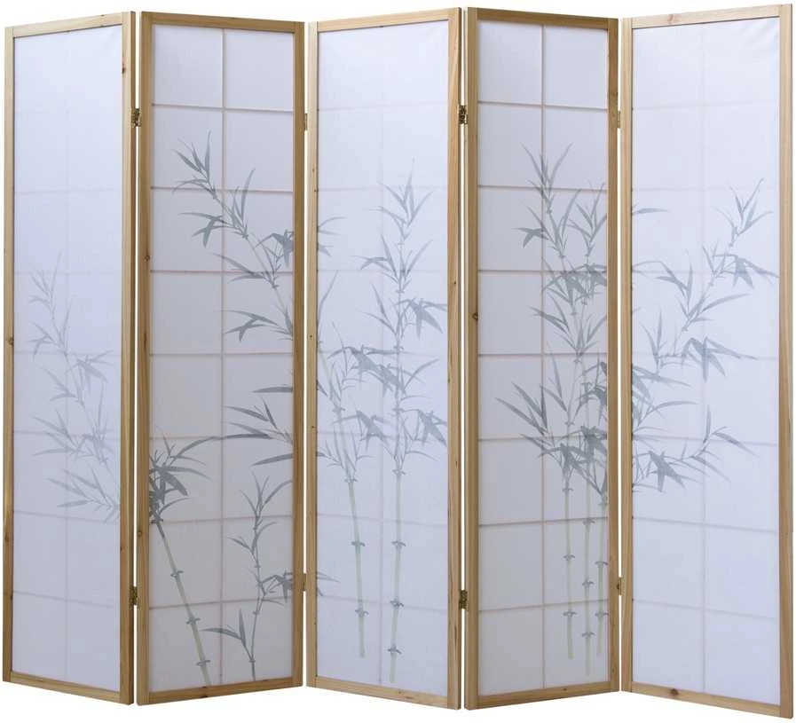 Homestyle4U Kambario pertvara, 220x2.2x175 cm, balta