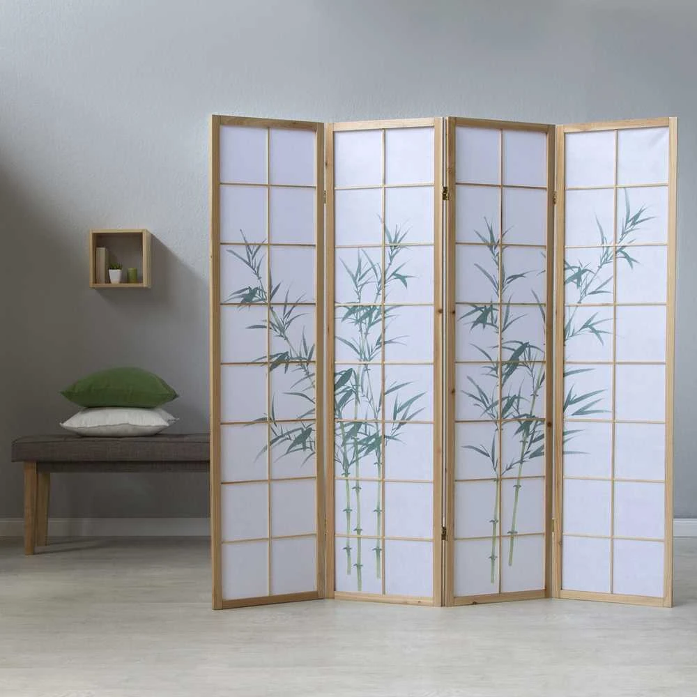 Homestyle4U Kambario pertvara, 176x2.2x175 cm, balta