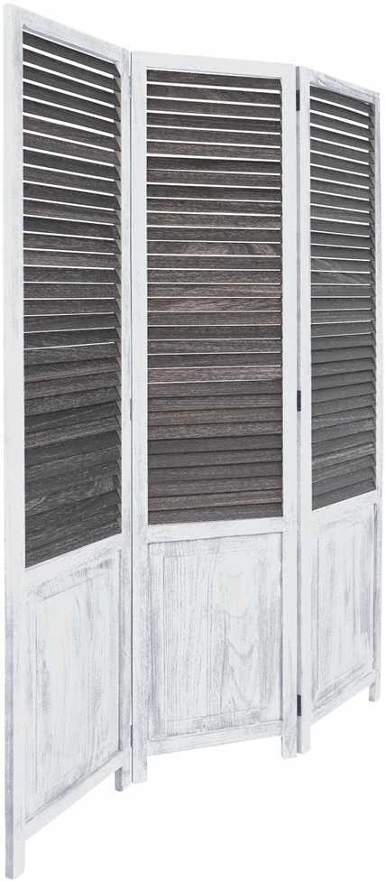 Homestyle4U Kambario pertvara, 120x2x170 cm, ruda, balta