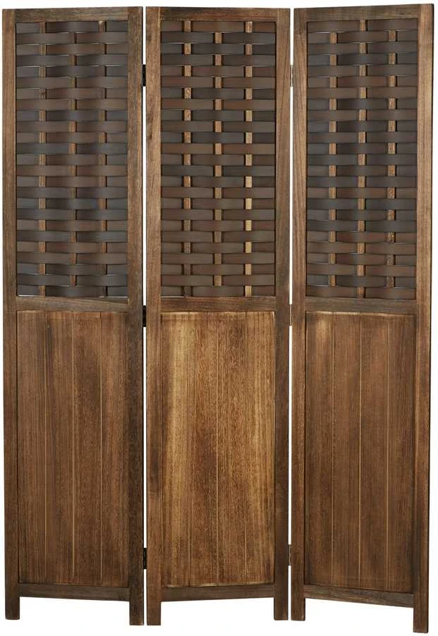 Homestyle4U Kambario pertvara, 120x2x170 cm, ruda