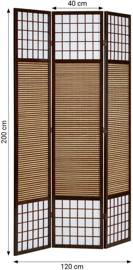 Homestyle4U Kambario pertvara, 120x200x1,8 cm, ruda