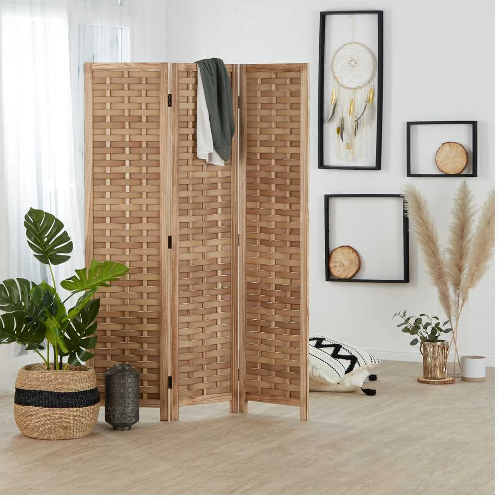 Homestyle4U Kambario pertvara, 120x2x170 cm, ruda