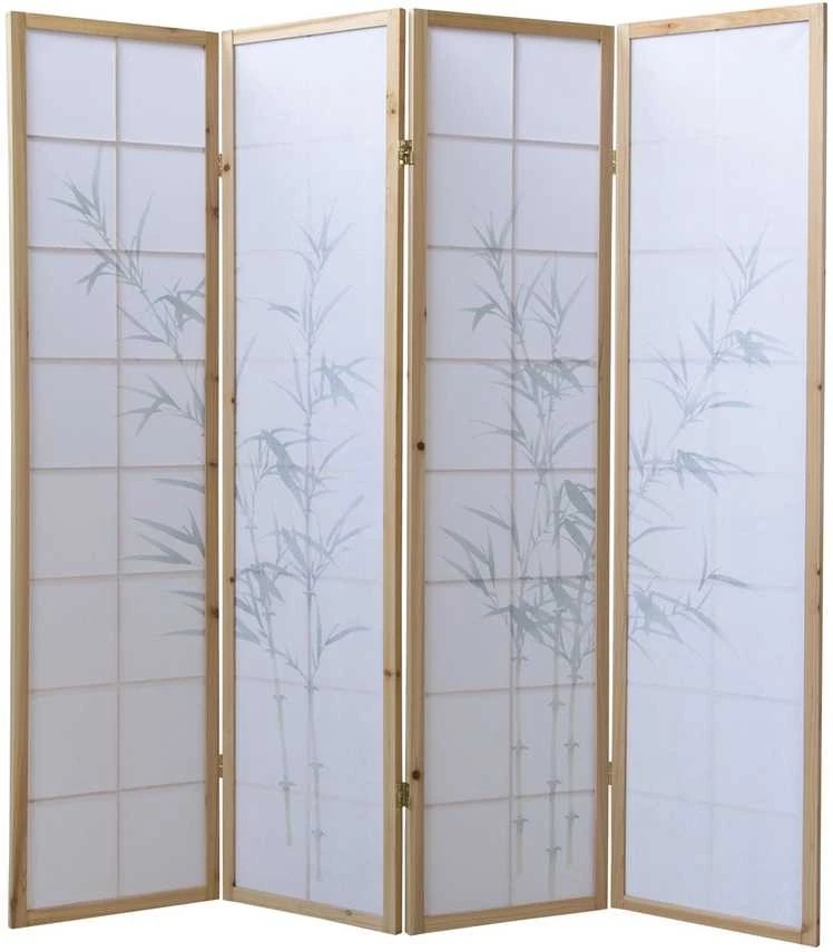 Homestyle4U Kambario pertvara, 176x2.2x175 cm, balta