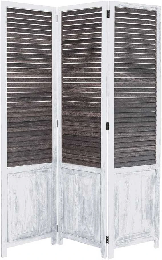 Homestyle4U Kambario pertvara, 120x2x170 cm, ruda, balta