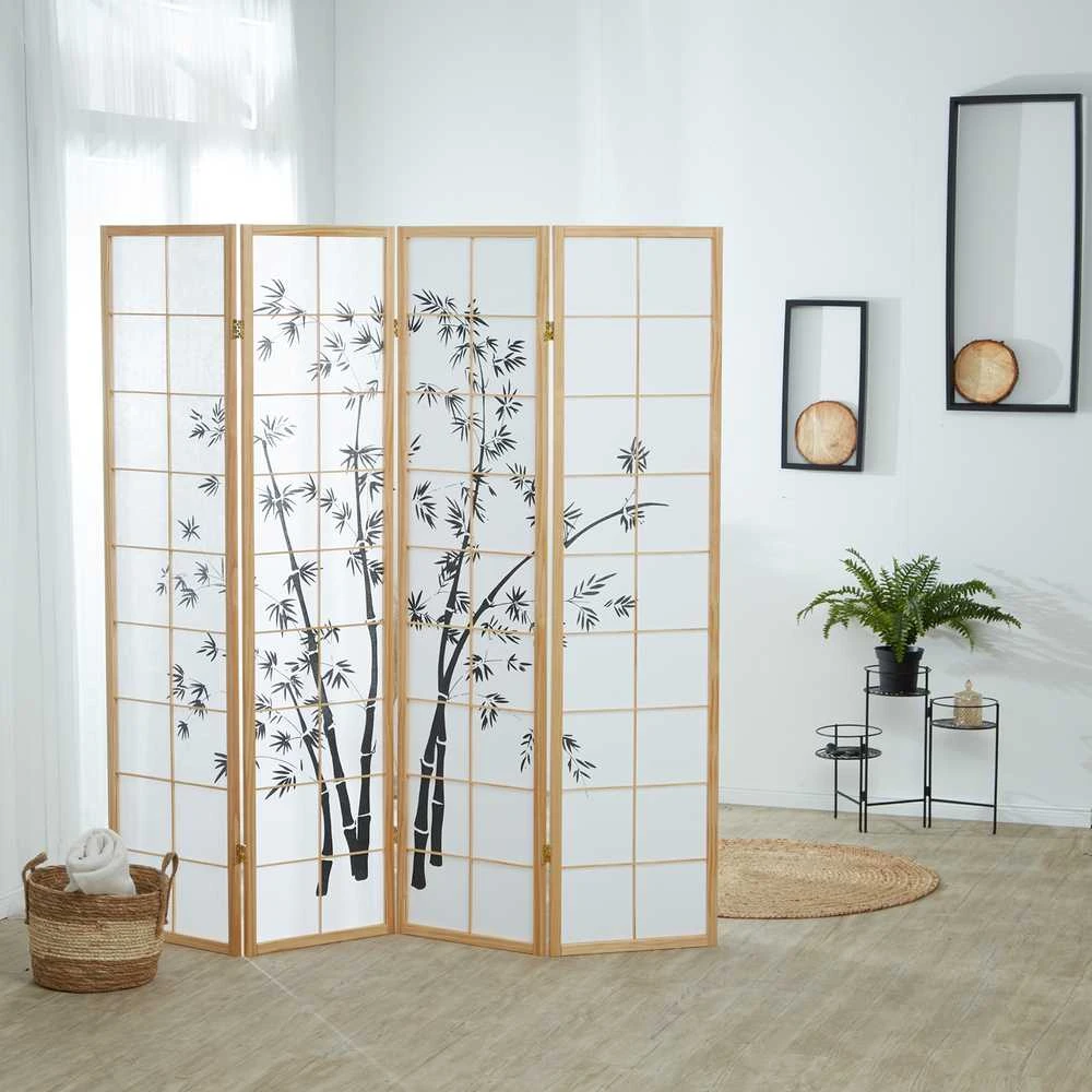 Homestyle4U Kambario pertvara, 176x2x179 cm, ruda