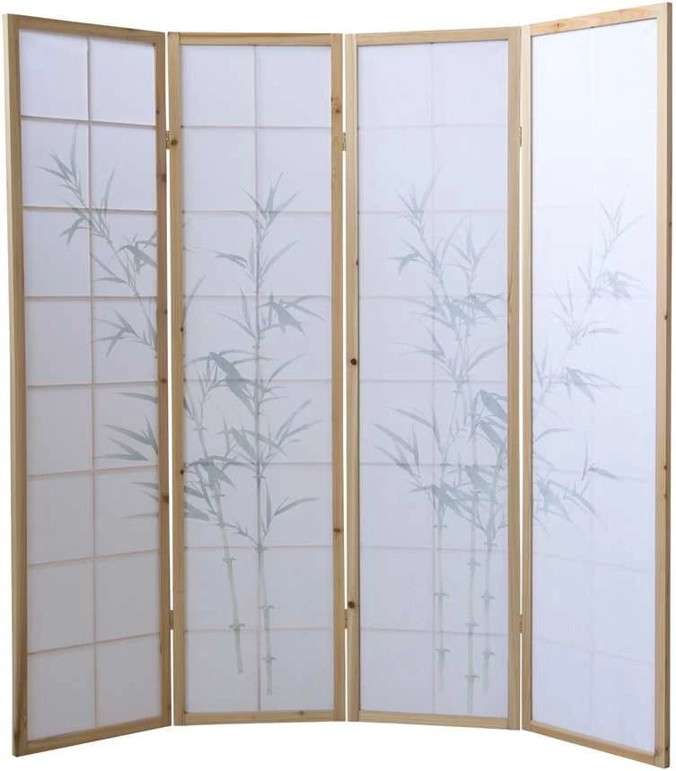 Homestyle4U Kambario pertvara, 176x2.2x175 cm, balta