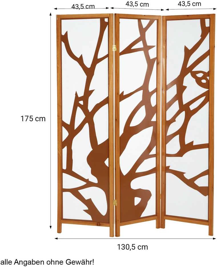 Homestyle4U Kambario pertvara, 130x2.2x175 cm, ruda