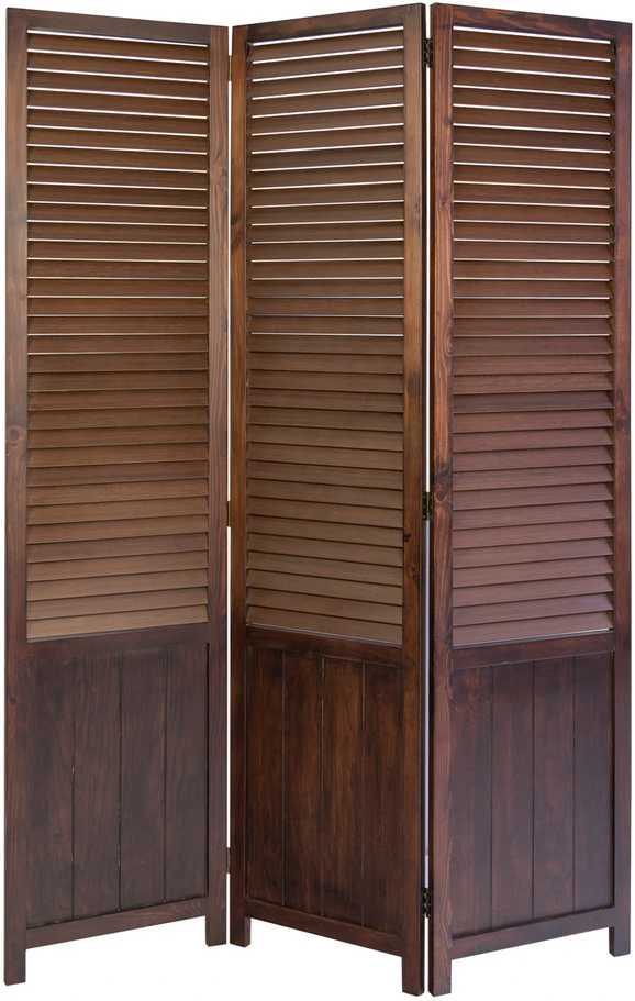 Homestyle4U Kambario pertvara, 120x2x170 cm, ruda, medinė