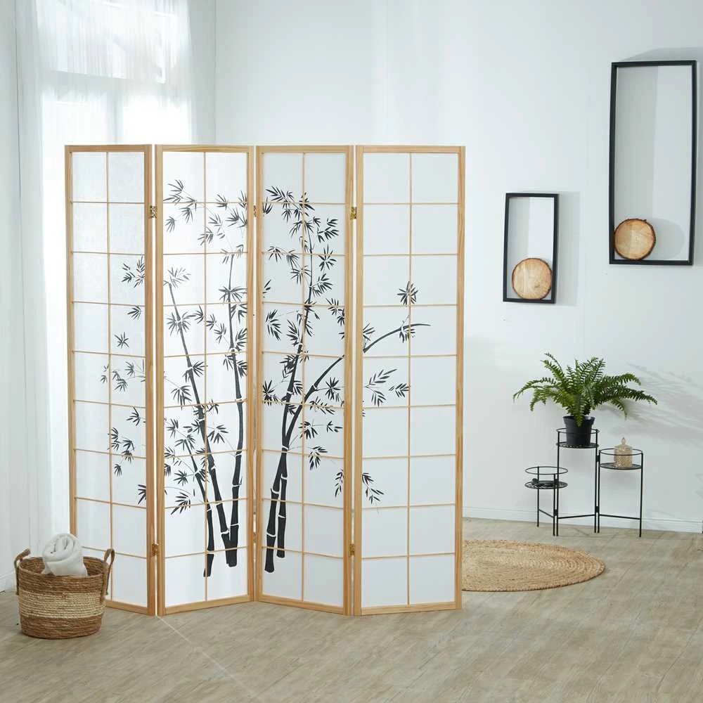 Homestyle4U Kambario pertvara, 176x2x179 cm, ruda