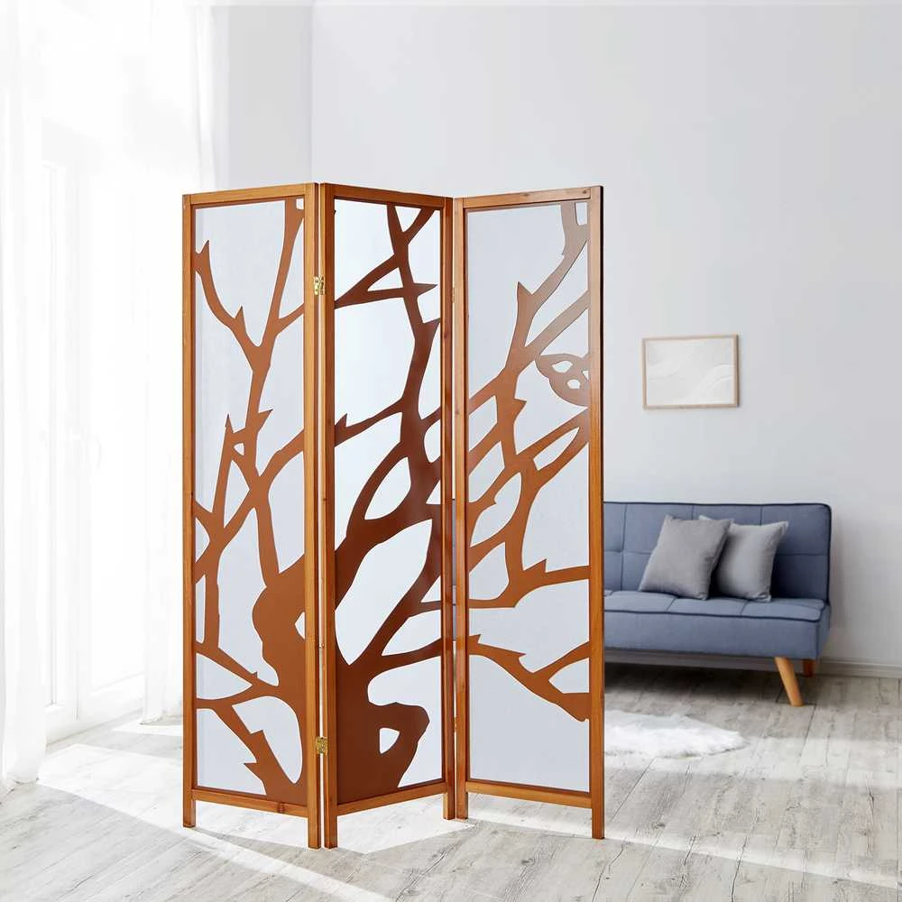 Homestyle4U Kambario pertvara, 130x2.2x175 cm, ruda