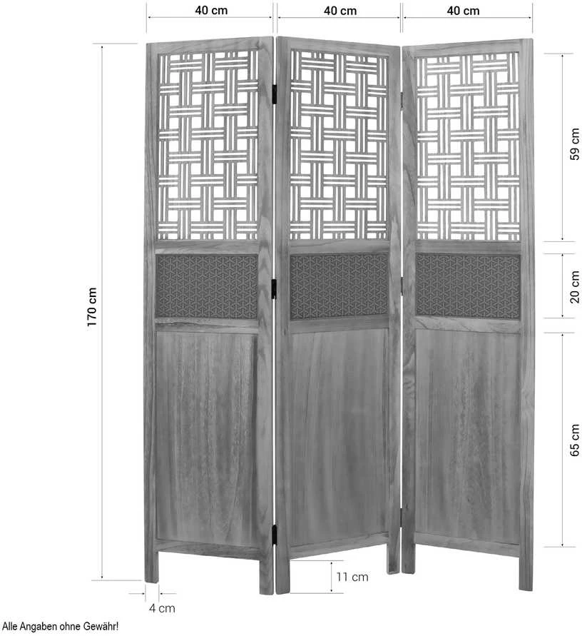 Homestyle4U Kambario pertvara, 120x1,7x170 cm, ruda