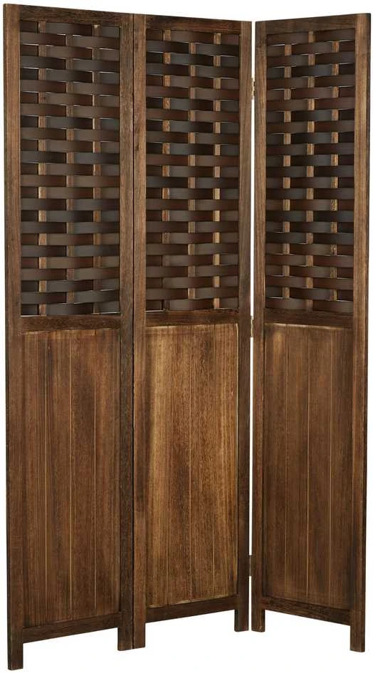 Homestyle4U Kambario pertvara, 120x2x170 cm, ruda
