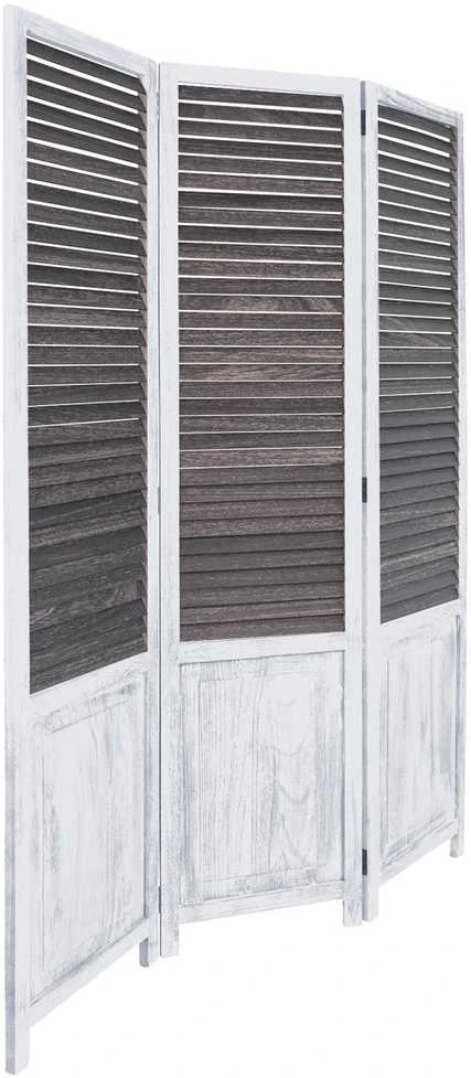 Homestyle4U Kambario pertvara, 120x2x170 cm, ruda, balta