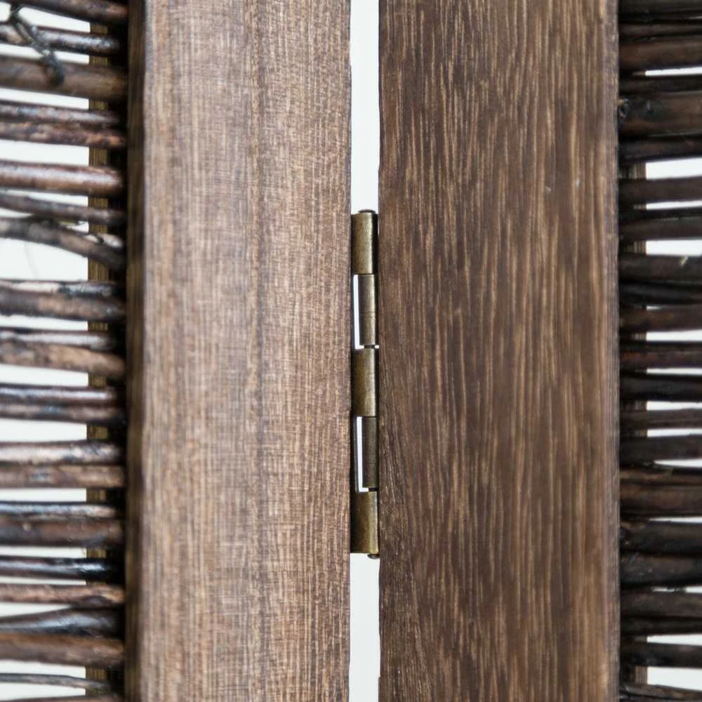 Homestyle4U Kambario pertvara, 120x2x170 cm, ruda